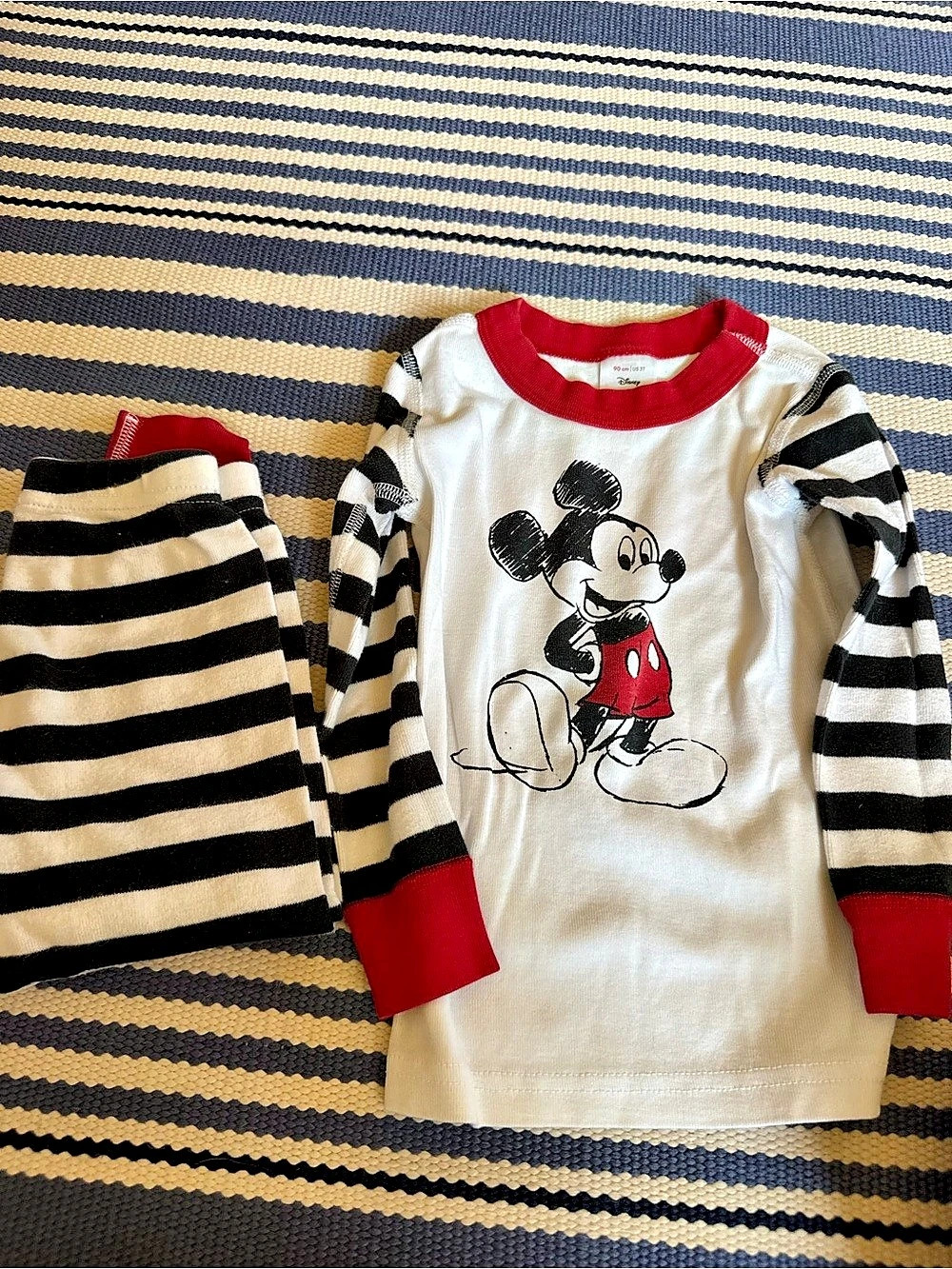 Disney Mickey Mouse Striped Set Size 3T Like New